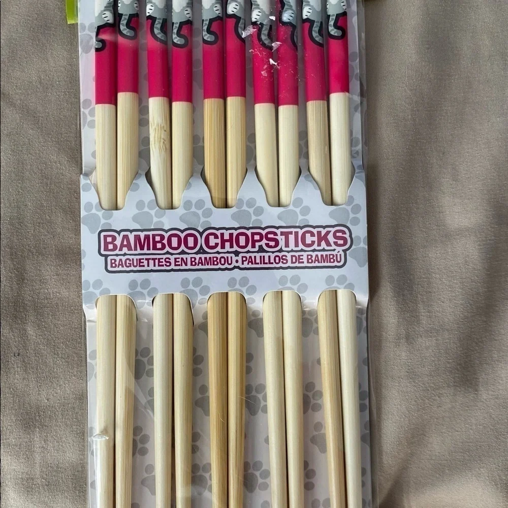 NWT- Bamboo Chopsticks- 5 per package
